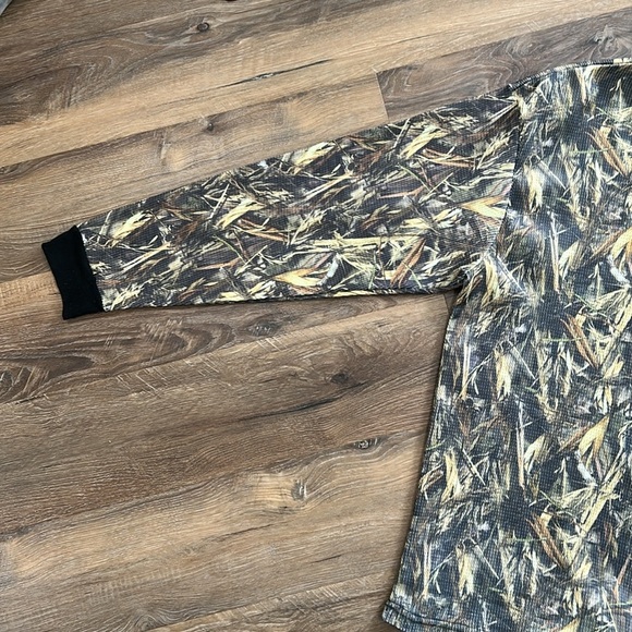 True Timber Camo Shirt Men’s Large Green/Tan Camouflage Hunting Long Sleeve - Picture 9 of 15